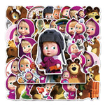 ensemble vaisselle jetable masha ours assiettes gobelets serviettes anniversaire enfant cartoon