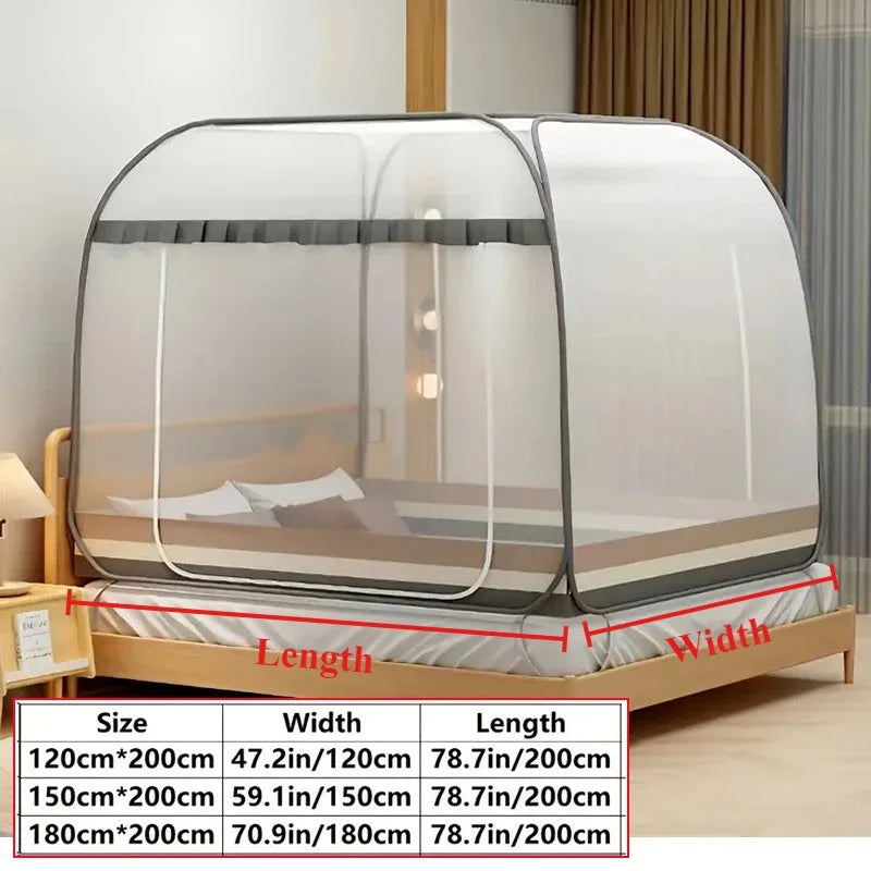 moustiquaire portable double porte filet protection anti moustique lit jardin camping motif floral transparent
