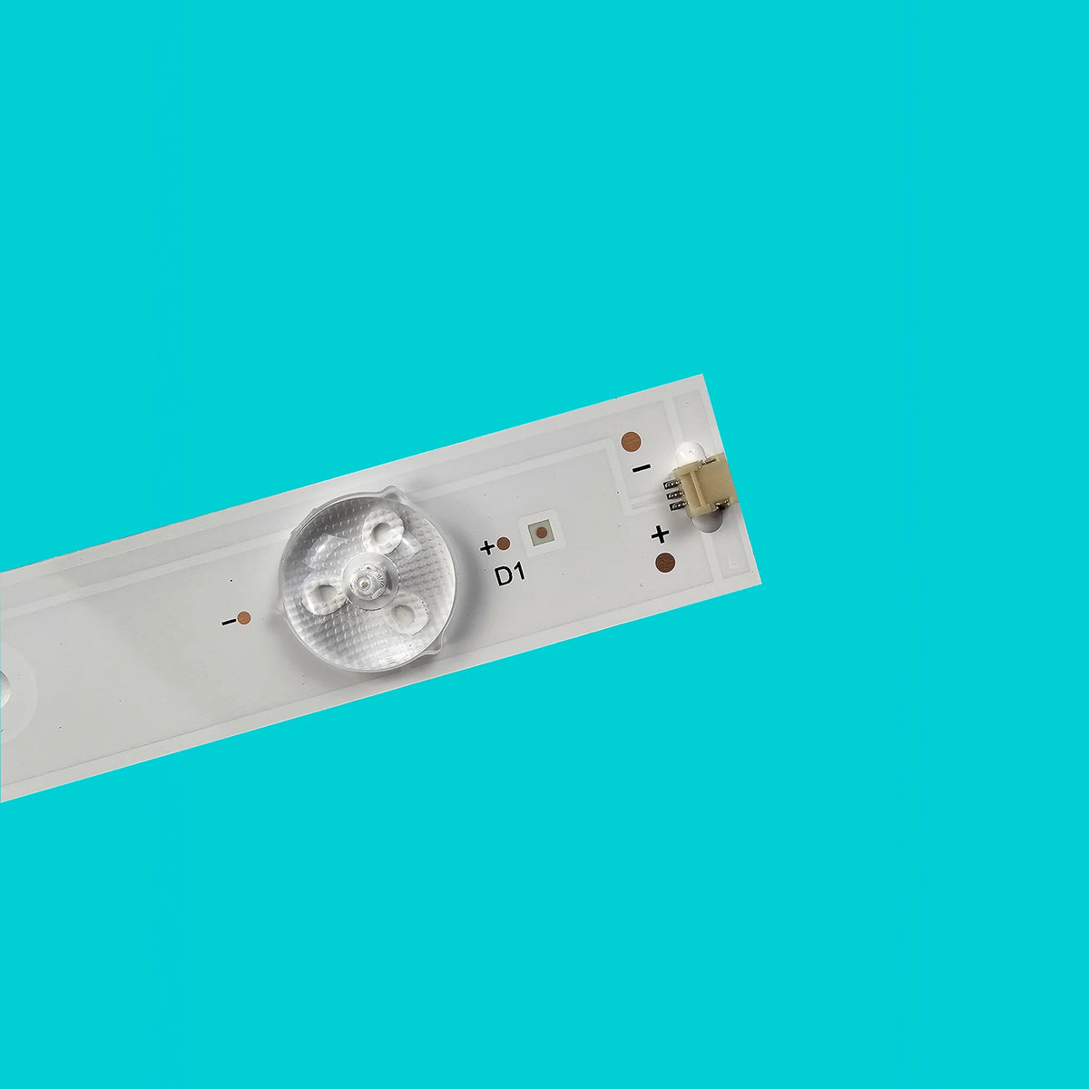 bande lumineuse led adhésive moderne blanc points circulaires connecteur électrique