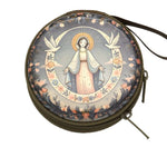 boîte rangement métal zipper illustrations religieuses saints coeurs sacrés multi usages opaques