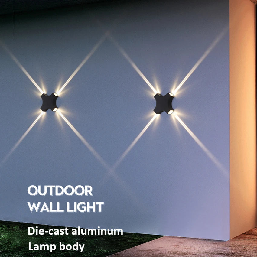 Comparaison de l'applique murale LED allumée et éteinte