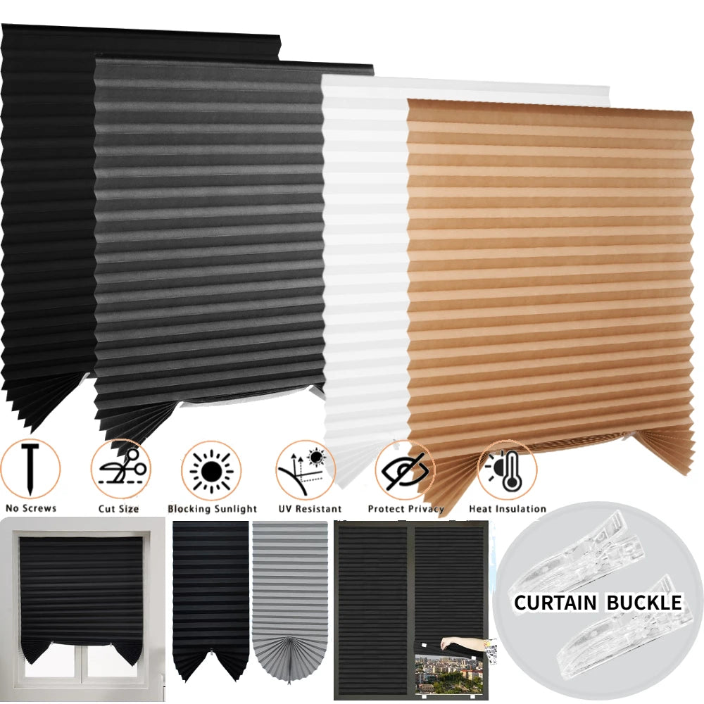 store lamelles opacité adhésif facile blanc marron noir gris moderne plissé rideau volet tissu