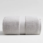 serviettes bain coton blanc gris bleu séchage rapide absorption rapide dimension 80x160cm
