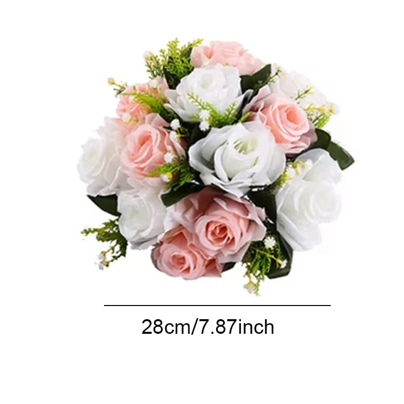 décoration intérieure bouquet artificiel blanc rose élégant mariage événement maison