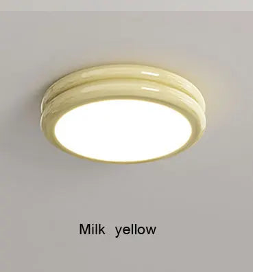 plafonnier led moderne vert blanc rouge opacité ronde lisse chambre salon