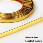 bandes décoratives auto adhésives rose gold or argent modernes contemporaines smooth