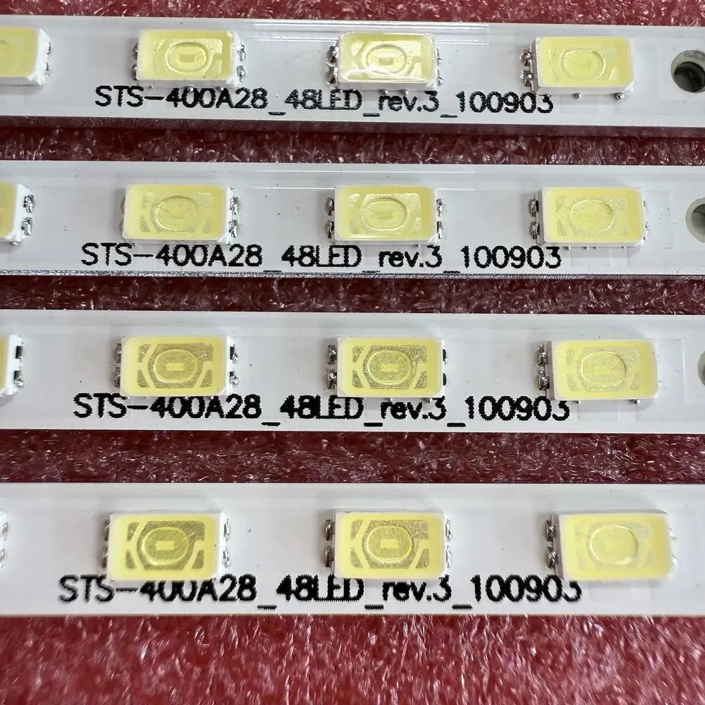 ruban led blanc carrés jaunes moderne 40cm 40leds 20pcs connecteurs électriques