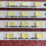ruban led blanc carrés jaunes moderne 40cm 40leds 20pcs connecteurs électriques