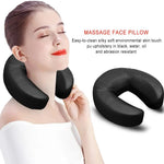 masseur facial coussin cuir noir mousse mémoire forme confort lit easy clean adultes