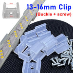 fixation clips vis mur ruban led blanc points lumineux moderne certification fcc rohs