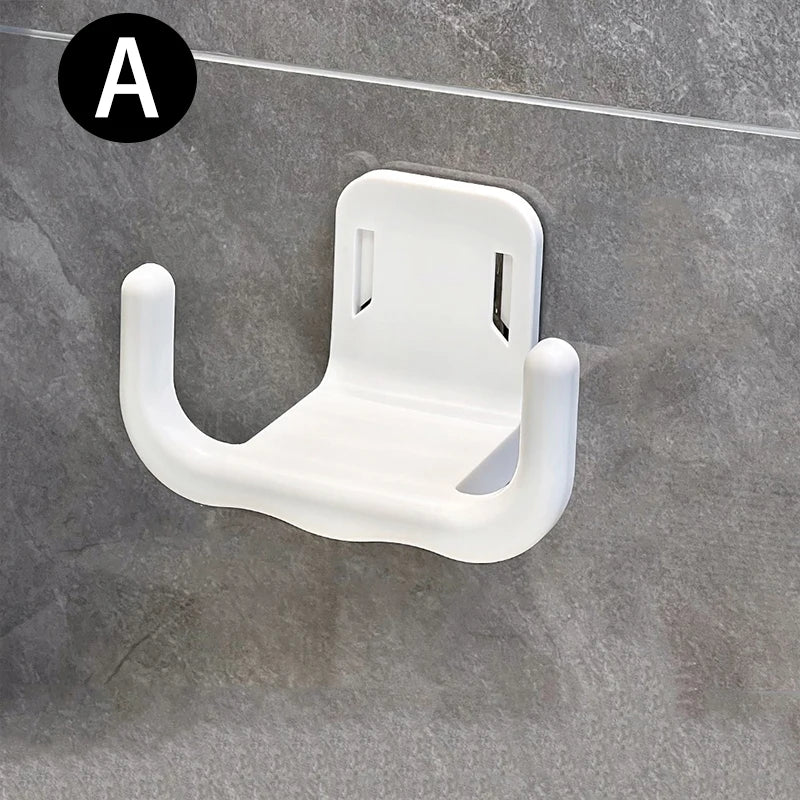 porte serviettes adhésif mural blanc beige moderne minimaliste sans perçage étanche cuisine salle bain