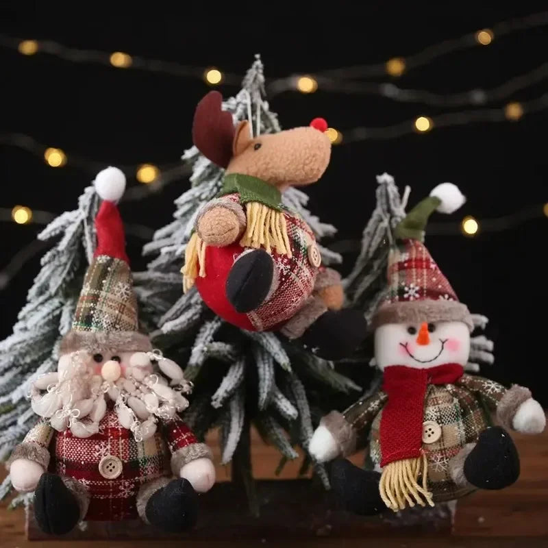 Vue d'ensemble des décorations de Noël en couleur saphir profond