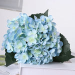 bouquet hydrangeas artificiels soie rose jaune gris bleu violet blanc moderne decoration mariage