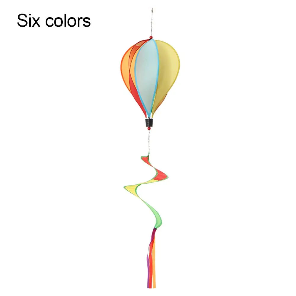 ballon air chaud multicolore rayures paillettes nuages clips décoratif moderne six motifs