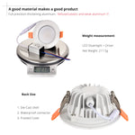 Spot LED Blanc Moderne 7W 9W 12W 15W IP65 Étanche Clips Diffuseur Aluminium
