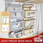 sac suspendre moderne gris beige poches fenêtres transparentes organisation chambre bain