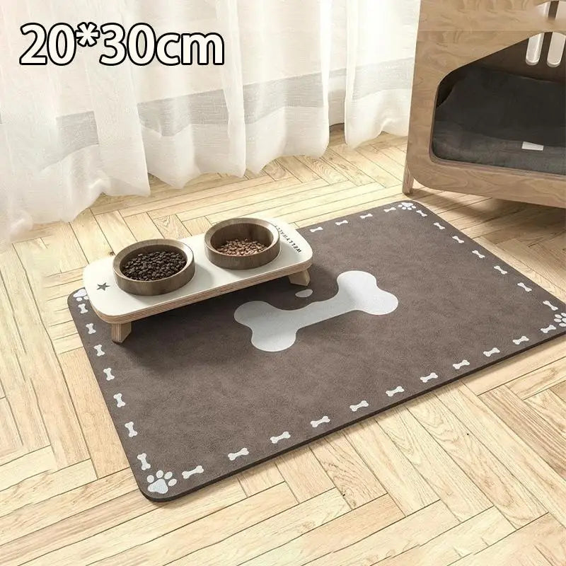 tapis animal motif os blanc texture douce moderne gris clair gris foncé absorbant rapide