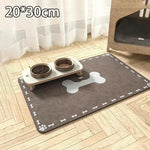 tapis animal motif os blanc texture douce moderne gris clair gris foncé absorbant rapide