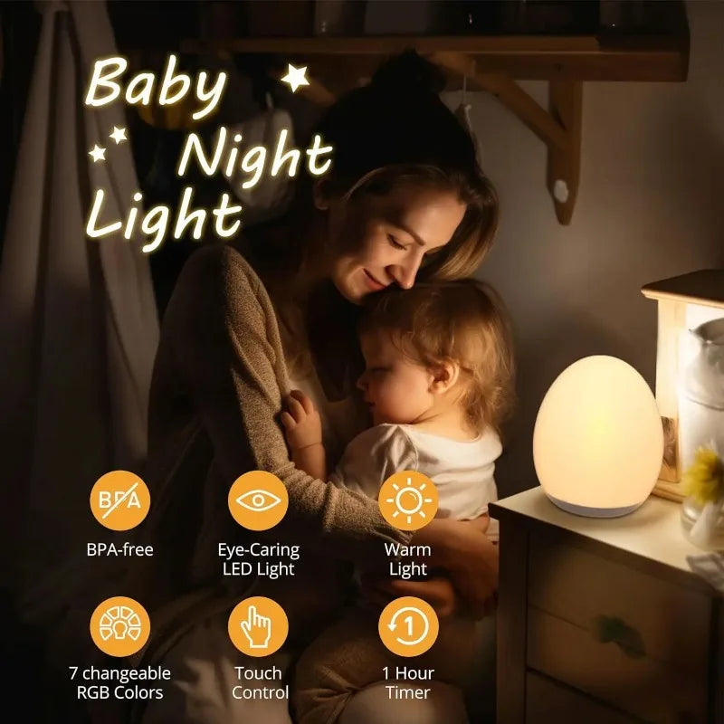 Lampe utilisée comme veilleuse dans une chambre d'enfant