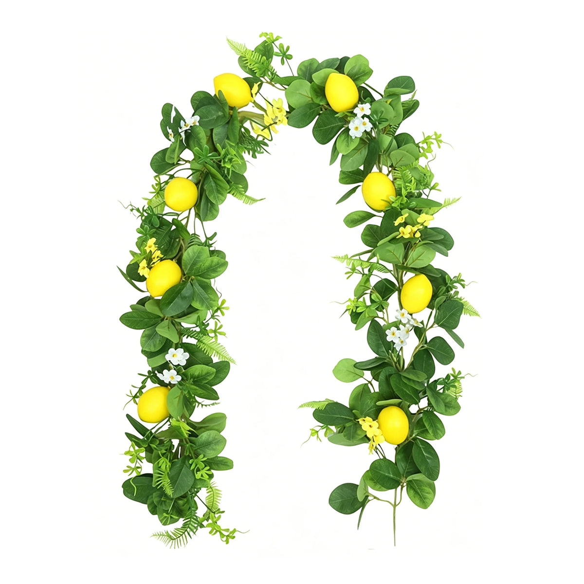 guirlande décorative fleurs citron artificielles feuilles vertes mariage anniversaire décoration intérieure naturelle fleurs citrons