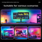 ruban led multicolore moderne 24 27 32 34 pouces synchronisation musicale application télécommande