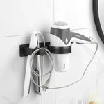 support mural aspirateur cheveux fer lisser rose doré gris noir moderne adhésif echangereelsfixe
