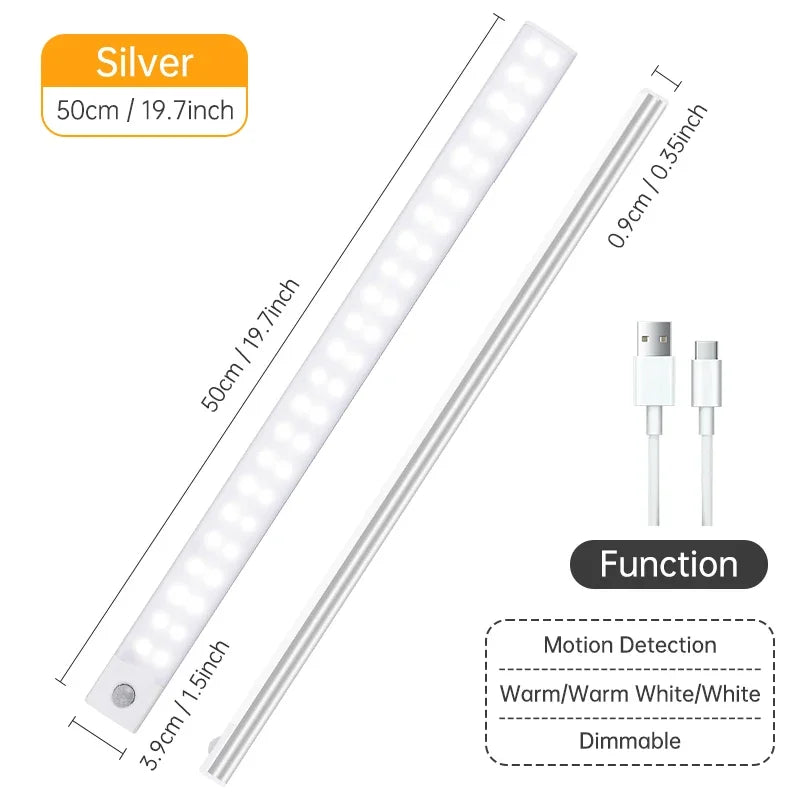lampe led veilleuse adhésive rechargeable blanc moderne rectangle tactile usburgence