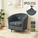 housse fauteuil gris rayures moderne adhésif dossier siège repose pieds printemps été