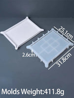 moule silicone plat plateau rangement angle diy bijoux deco intérieure bougie vase fleur maisonnette