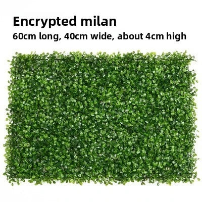 décoration murale moderne plante artificielle vert feuilles rondes herbe plastique extérieur intérieur accrochable haute