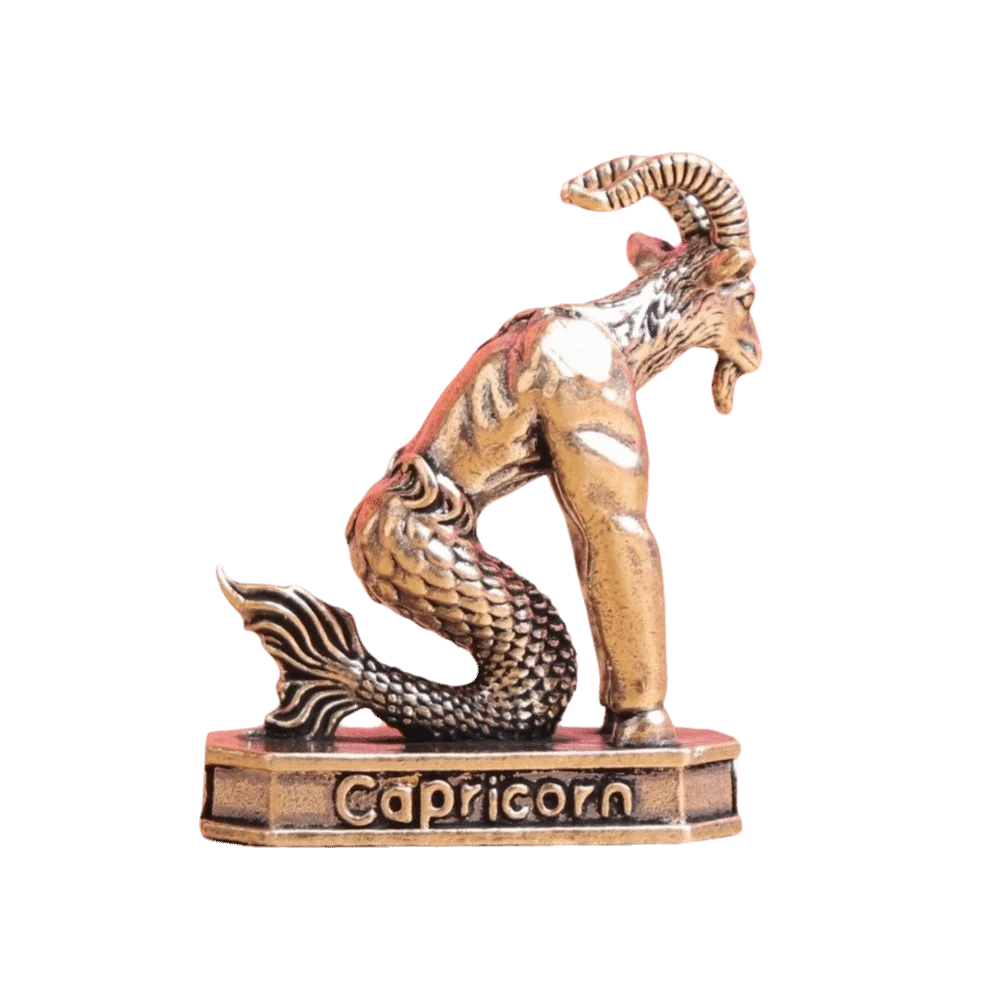 statues zodiacales bronze doré détaillées classiques signes astrologiques ornements décorations figurines