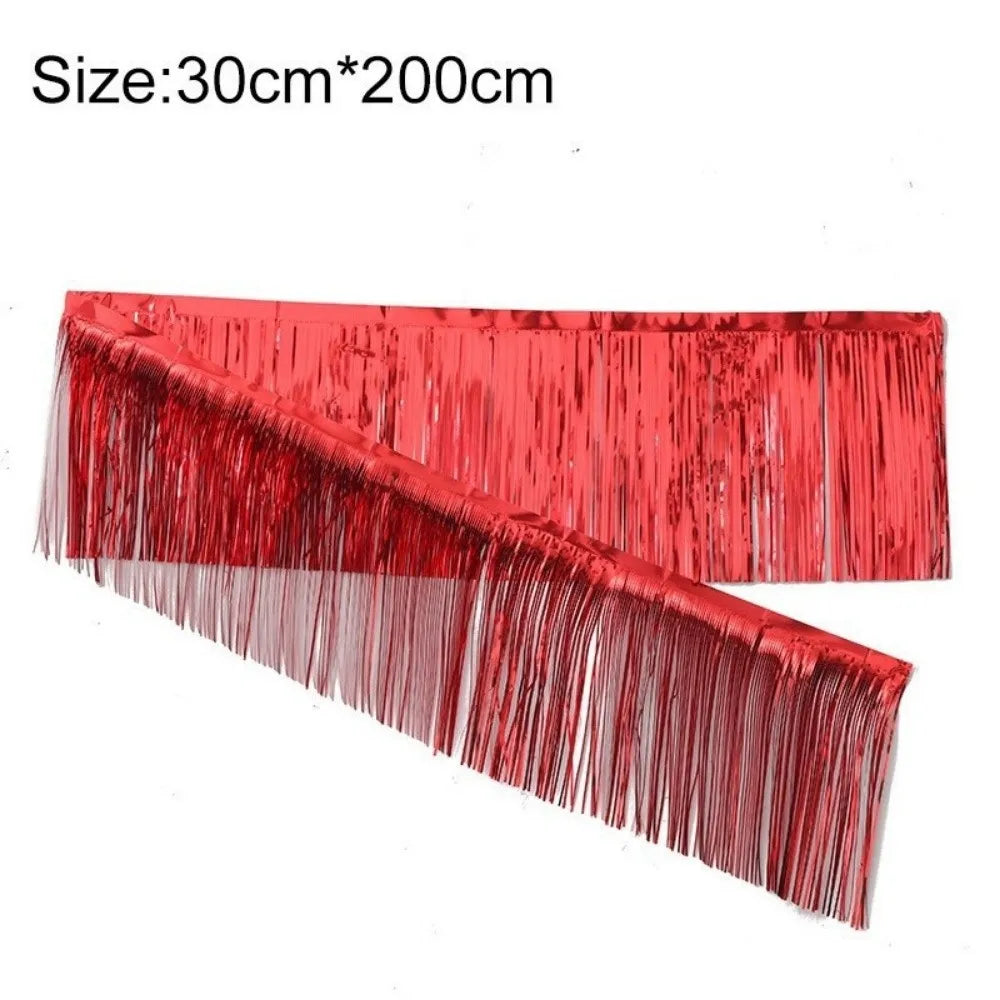 guirlande paillettes rose doré rouge festive 30cm 200cm opaques décoration fête