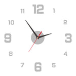 horloge murale moderne minimaliste aiguille acrylique noir blanche adhésif chambre salon