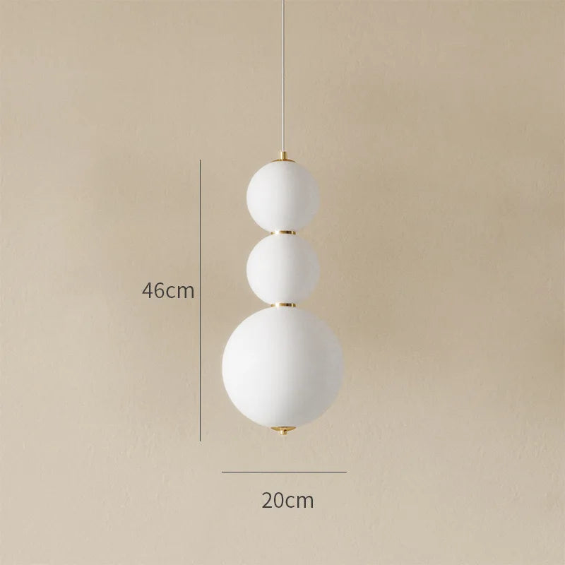 suspension moderne rondes opaques blanc salon chambre led 2000 82000lm