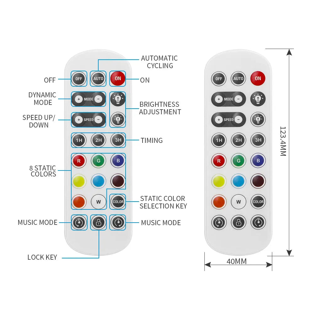 barre lumineuse led bluetooth controle app télécommande blanc moderne 524v