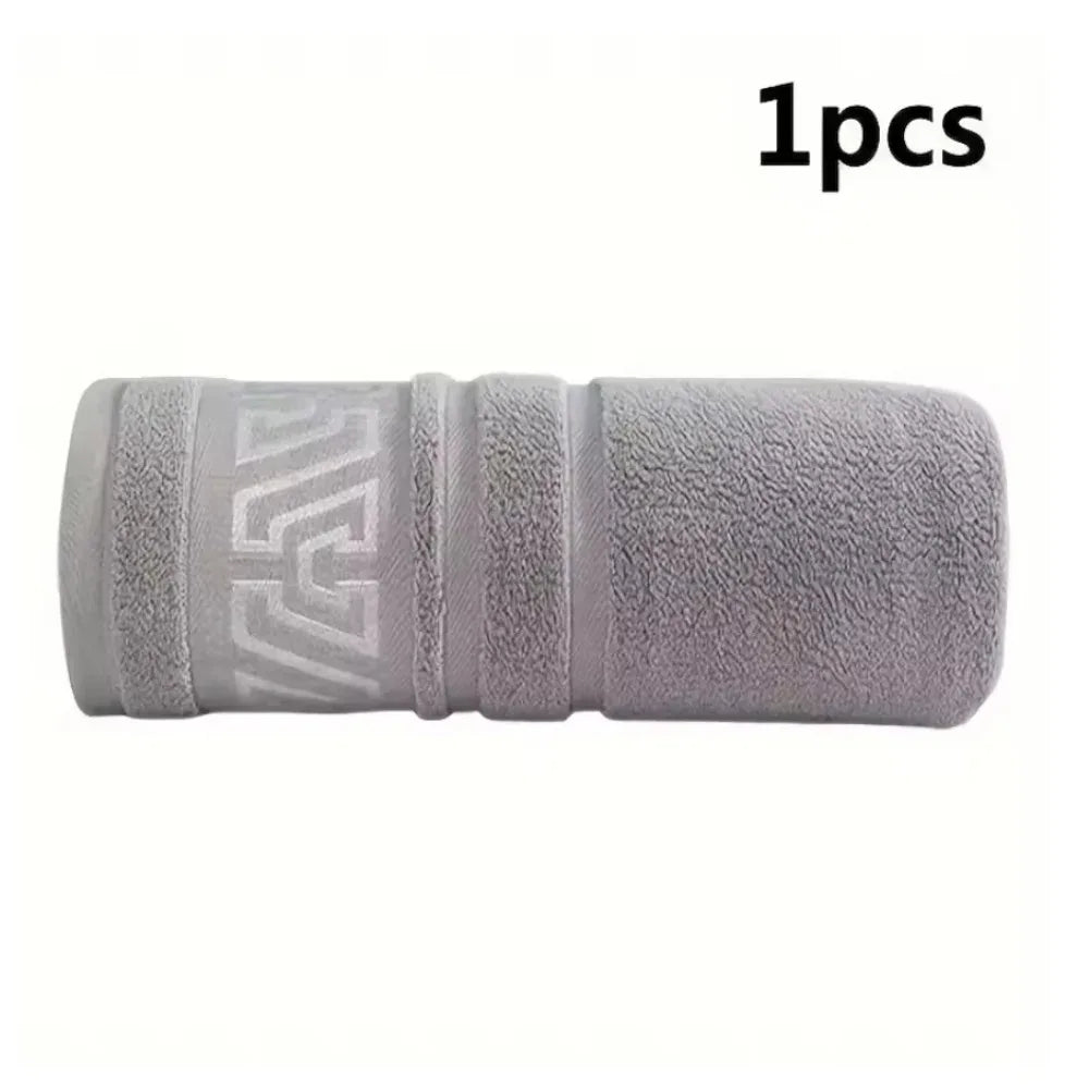 serviette bain polyester coton rapide absorption rayures horizontales bleu marine grisclair grisfoncé moderne salledebain