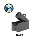 lampe led rechargeable usb projection lune atmosphère décoration murale ambiancé cratères terrestre spatial