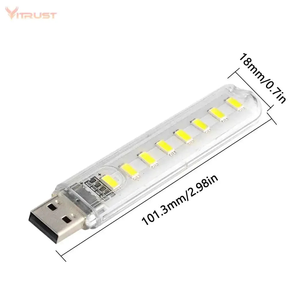 lampe led rechargeable usb transparente moderne leds veilleuse camping portable compact