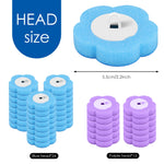 brosse toilette bleu blanc remplacement tête nettoyage mural moderne salle bain