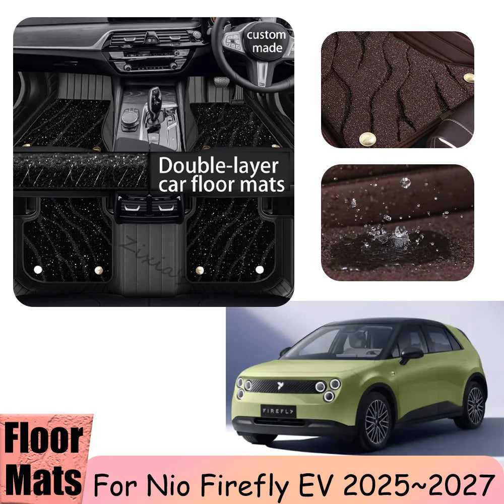 tapis sol voiture cuir artificiel texture moelleuse motif géométrique moderne élégant noir poche rangement