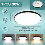 lampe led moderne blanc doré 18w 30w 40w 50w