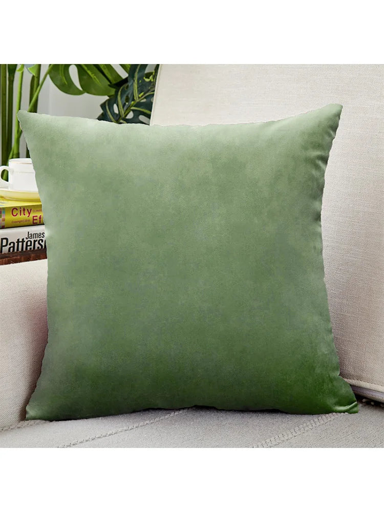 coussin velours vert mint green moderne opacité décoration sofa lit voiture personnalisable machine lavable