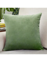 coussin velours vert mint green moderne opacité décoration sofa lit voiture personnalisable machine lavable
