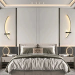 lampes murales modernes étagère noir blanc marbre dimmable 2000lm 105cm