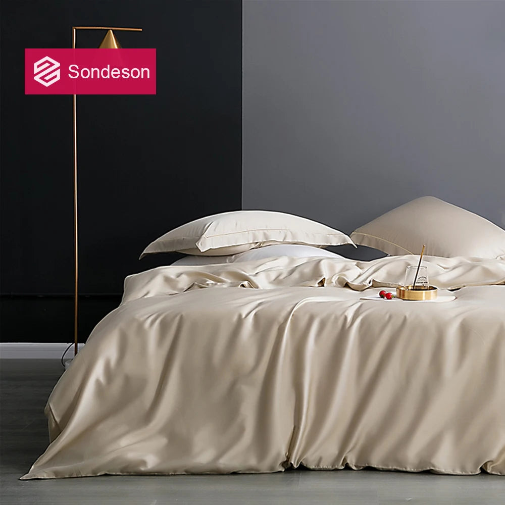 drap lit uni beige clair soie 100 housses oreillers plat taies lit chambre qualité