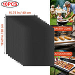 tapis cuisson antiadhésif réutilisable résistant chaleur fond four noir moderne silicone