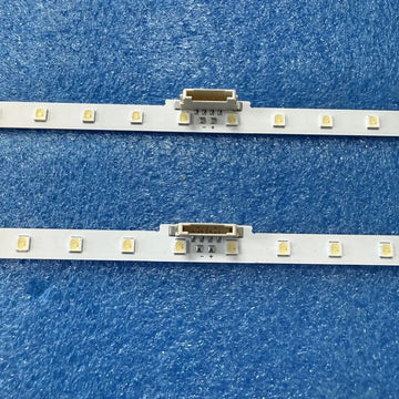 ruban led argenté moderne 49cm diodes alignées fixations invisibles connecteurs extrémités