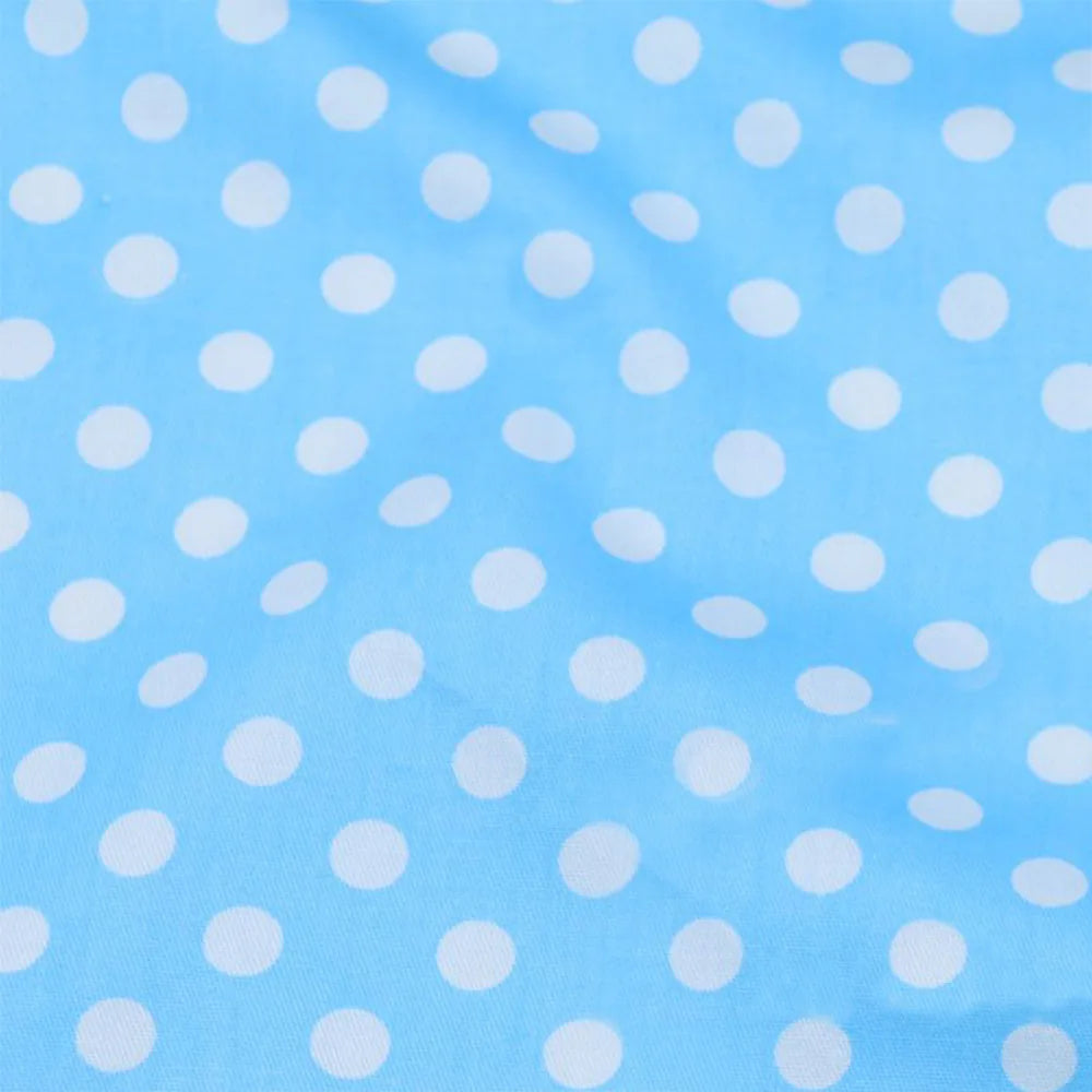 tissu sergé 100% coton largeur 160cm imprimé pois moderne jaune vert bleu rose violet