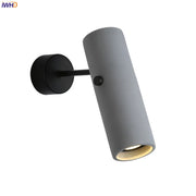 lampe murale led réglable gris moderne minimaliste 3200k orientable chambre salon