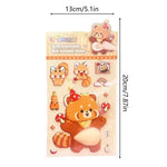stickers 3d cartoon ours panda enfants maison adhésifs mignons dessins animés couleurs variées